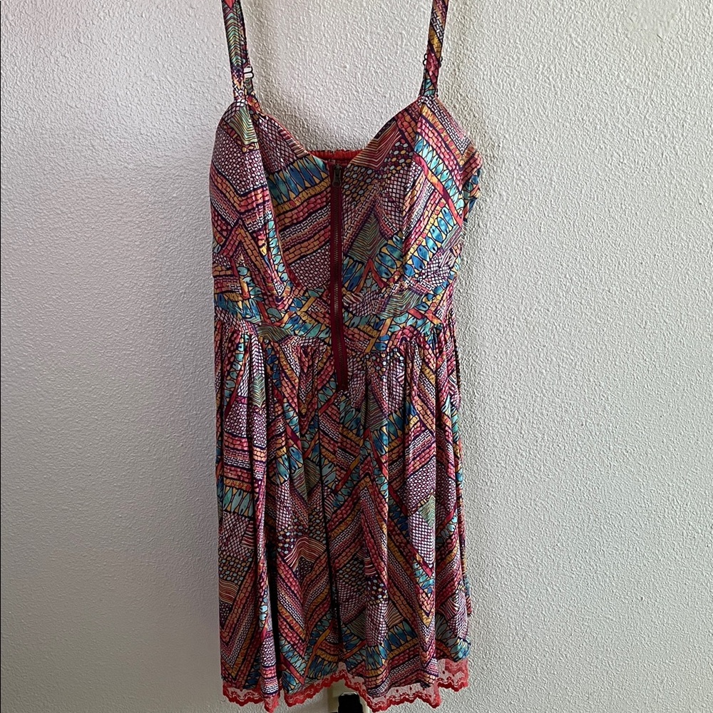 American Rag Multicolor Geometric Mini Dress